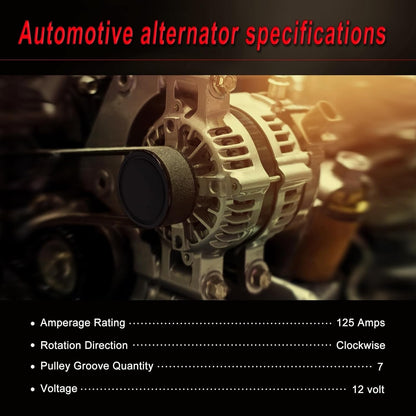 Alternator Compatible with Corolla 2014 2015 2016 2017 2018 2019 1.8L L4, Altern