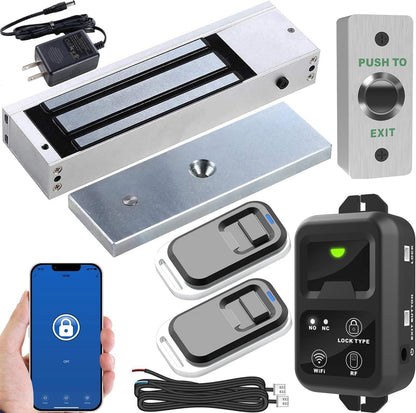 UHPPOTE 2.4GHz WiFi Remote Access Control System 1200lb Electric Magnetic Door