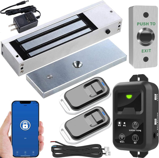 UHPPOTE 2.4GHz WiFi Remote Access Control System 1200lb Electric Magnetic Door