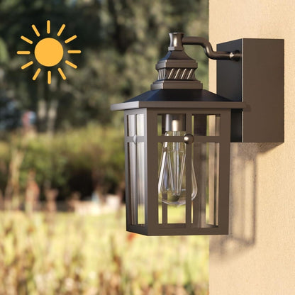 SIEPUNK Porch Lights Outdoor, Dusk to Dawn Exterior Lighting Fixtures 2 in 1