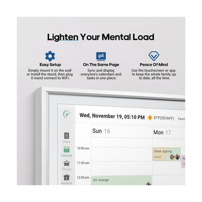 Digital Calendar 15.6 Inch Smart Electronic Family Planner with Chore Chart