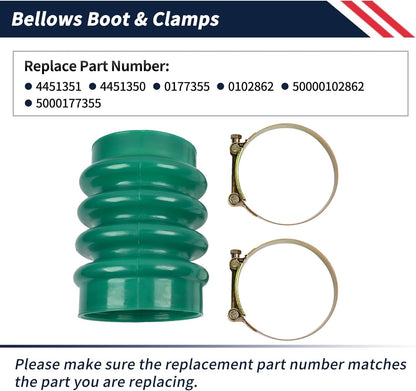 0177355 Bellows Boot with 2PCS Clamps for Jumping Jack Rammers 5000177355 010.