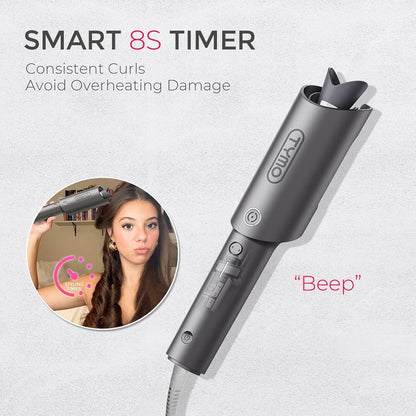 TYMO Automatic Rotating Curling Iron - TYMO CURLPRO Beach Waves Curling Wand 1"