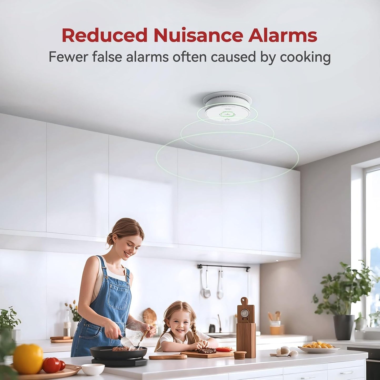 Siterlink Hardwired Smoke Detector Carbon Monoxide Detector Combo 4 pack