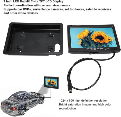 Car Monitor, Rearview Camera Monitor Support Screen Rotating Car Monitor Screen