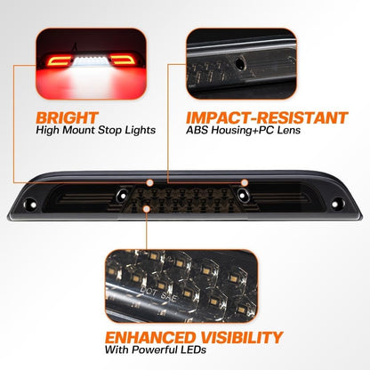 Led Third Brake Light for 15-20 F'ord F150 17-22 F250 F350 Super Duty Ranger