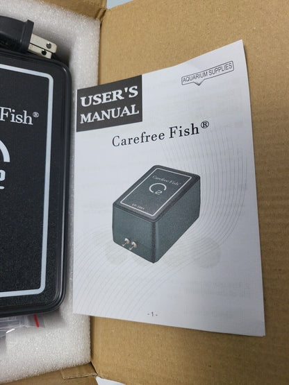 Carefree Fish 2 Air Outlets Air Pump  Powerful Adjustable Oxygen 8 W