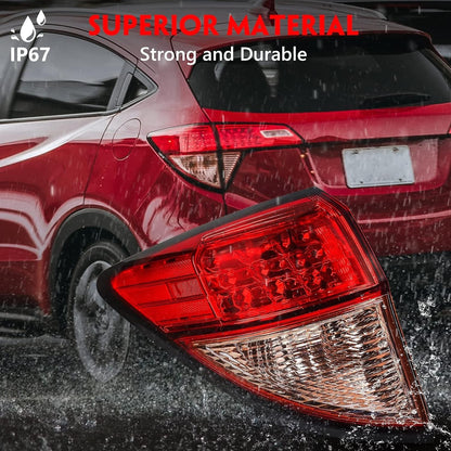 Huray Outer Tail Light for Honda HRV 2016 2017 2018 Taillight Assembly Brake