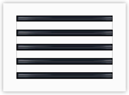 14x10 Modern AC Vent Cover - Decorative White Air Vent - Standard Linear Slot Di