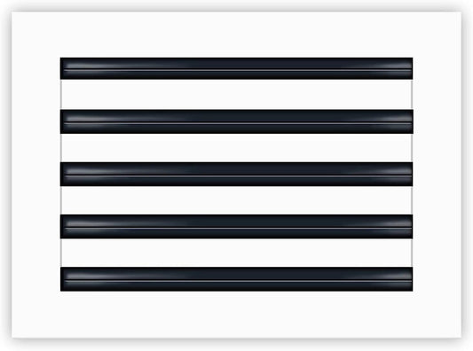 14x10 Modern AC Vent Cover - Decorative White Air Vent - Standard Linear Slot Di