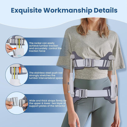 Professional Lumbar Traction Device,Herniated Disc Back Pain Relief Device,