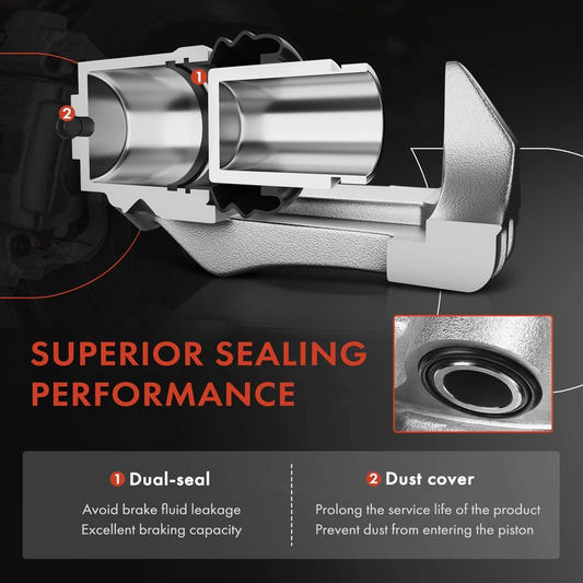 A-Premium 2015-2018 Volvo V60 1-Pc Brake Caliper Rear Right Passenger