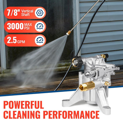 YAMATIC 3000 PSI Pressure Washer Pump  Vertical 7/8" Shaft 2.5 GPM