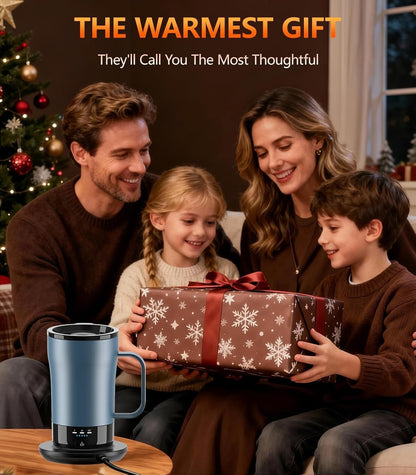 Self-Heating Coffee Mug, 14Oz Heated Coffee Mug - Rechargeable Temperature Contr