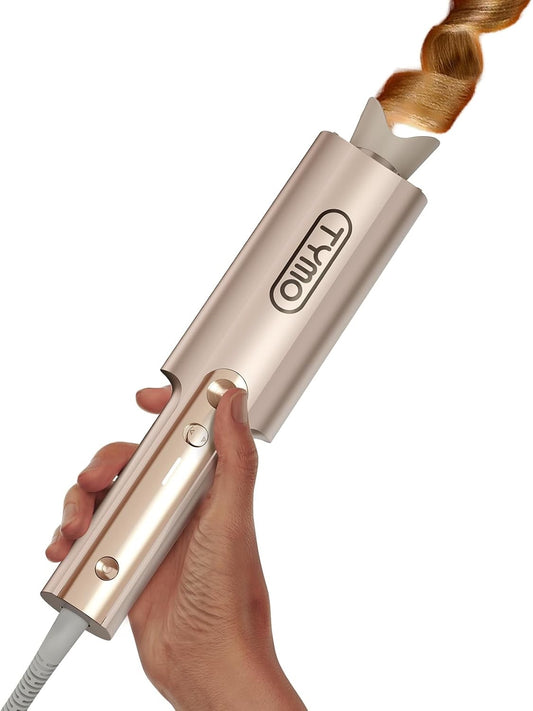 Upgraded Automatic Rotating Curling Iron - TYMO CurlPro Plus Long Barrel Curl