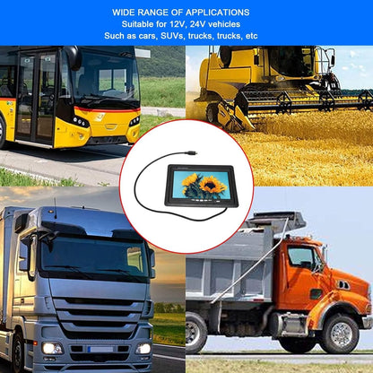 Car Monitor, Rearview Camera Monitor Support Screen Rotating Car Monitor Screen