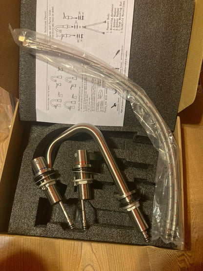 IKEBANA FL21011-2N BATHROOM FAUCET 3HOLE BRUSHED NICKEL