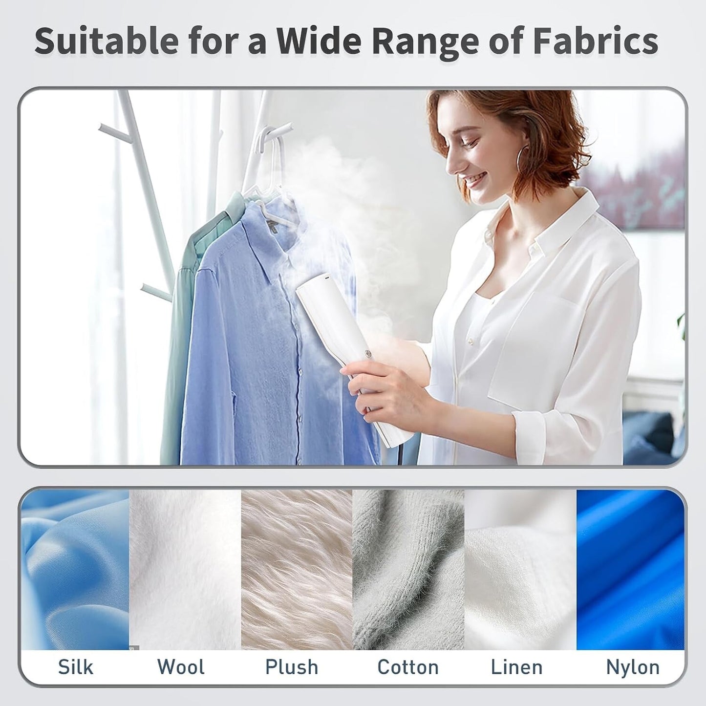 Steamer for Clothes - Travel Iron Steamer,Portable Mini Handheld Garment Steamer