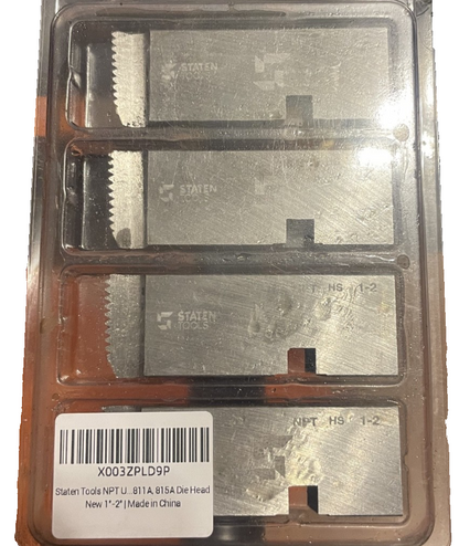 NPT Universal 47770 1"-2" HS Hardened steel Pipe Dies fits RIDGID 811, 811A, 815