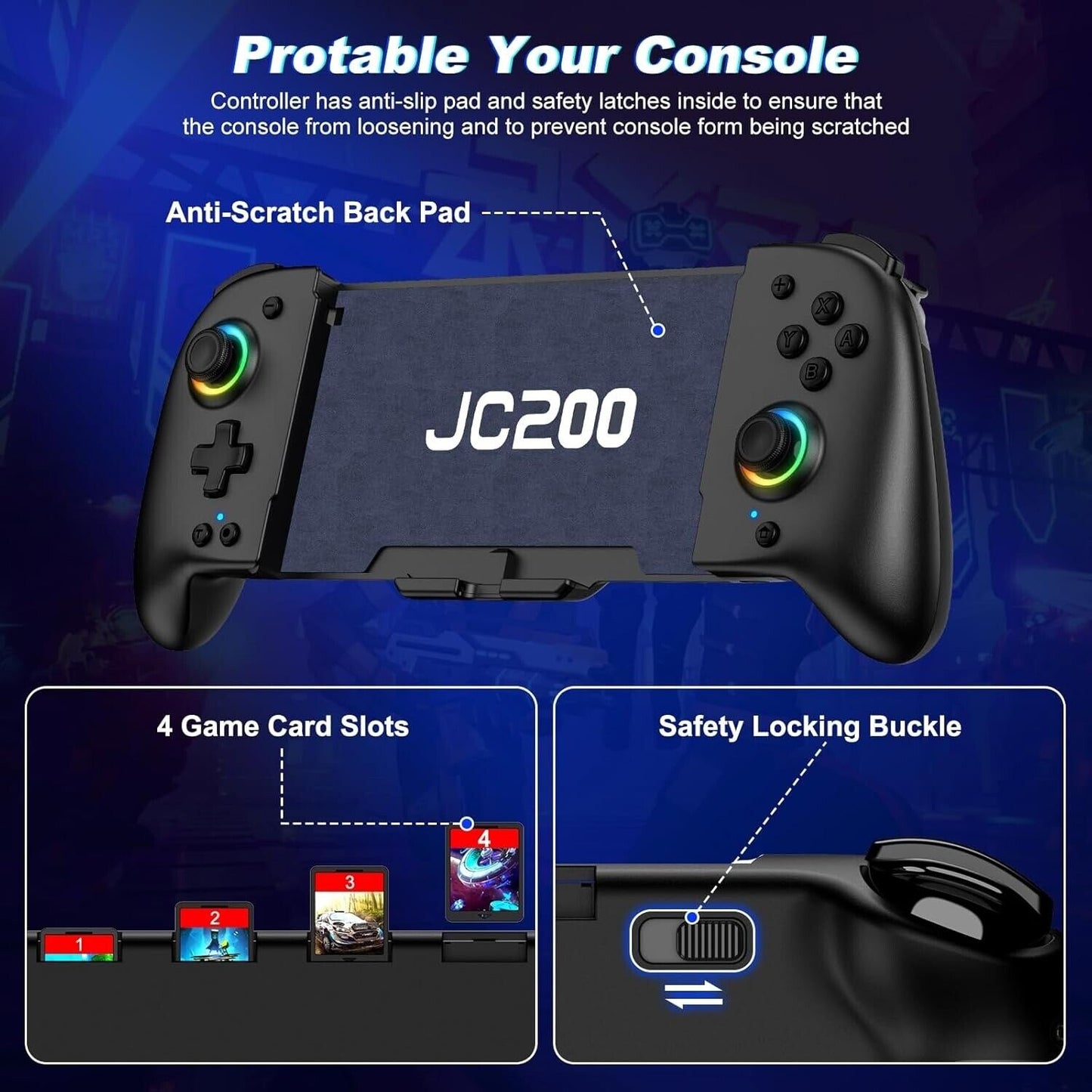 JC200 Wireless Gamepad for Nintendo Switch | Switch OLED models