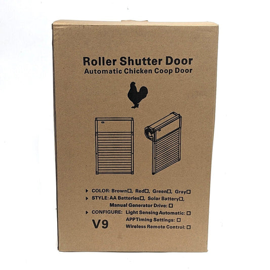 Automatic Chicken Coop Door Roller Shutter remote V9 New