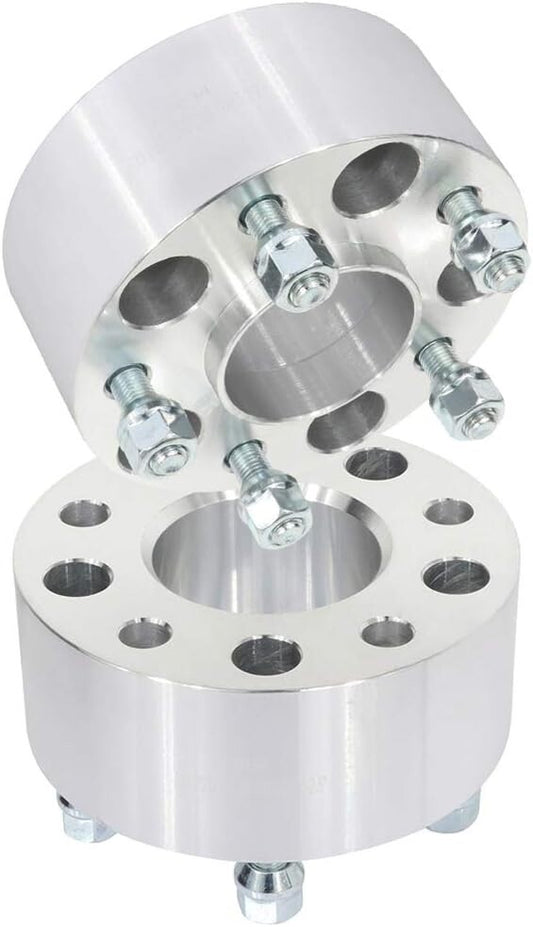 cciyu 2.5 inch Wheel Spacers 5x4.75 70.5mm Bore with 12x1.5 Lug Nuts Adapters