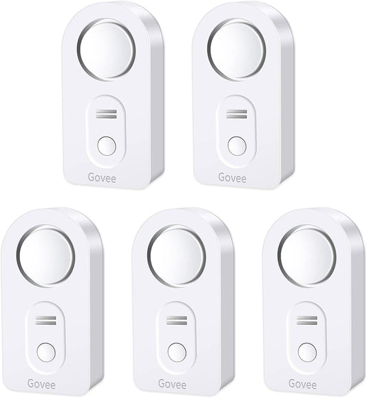 Govee Water Leak Detectors 100dB Adjustable Audio Alarm Sensor H5054 - 5 Pack
