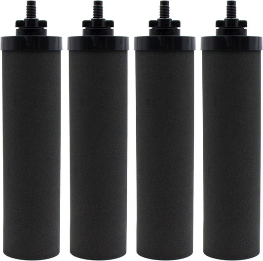 4 Packs Replacement Gravity System Filters BB9-2 Black For Berkey Water Filter