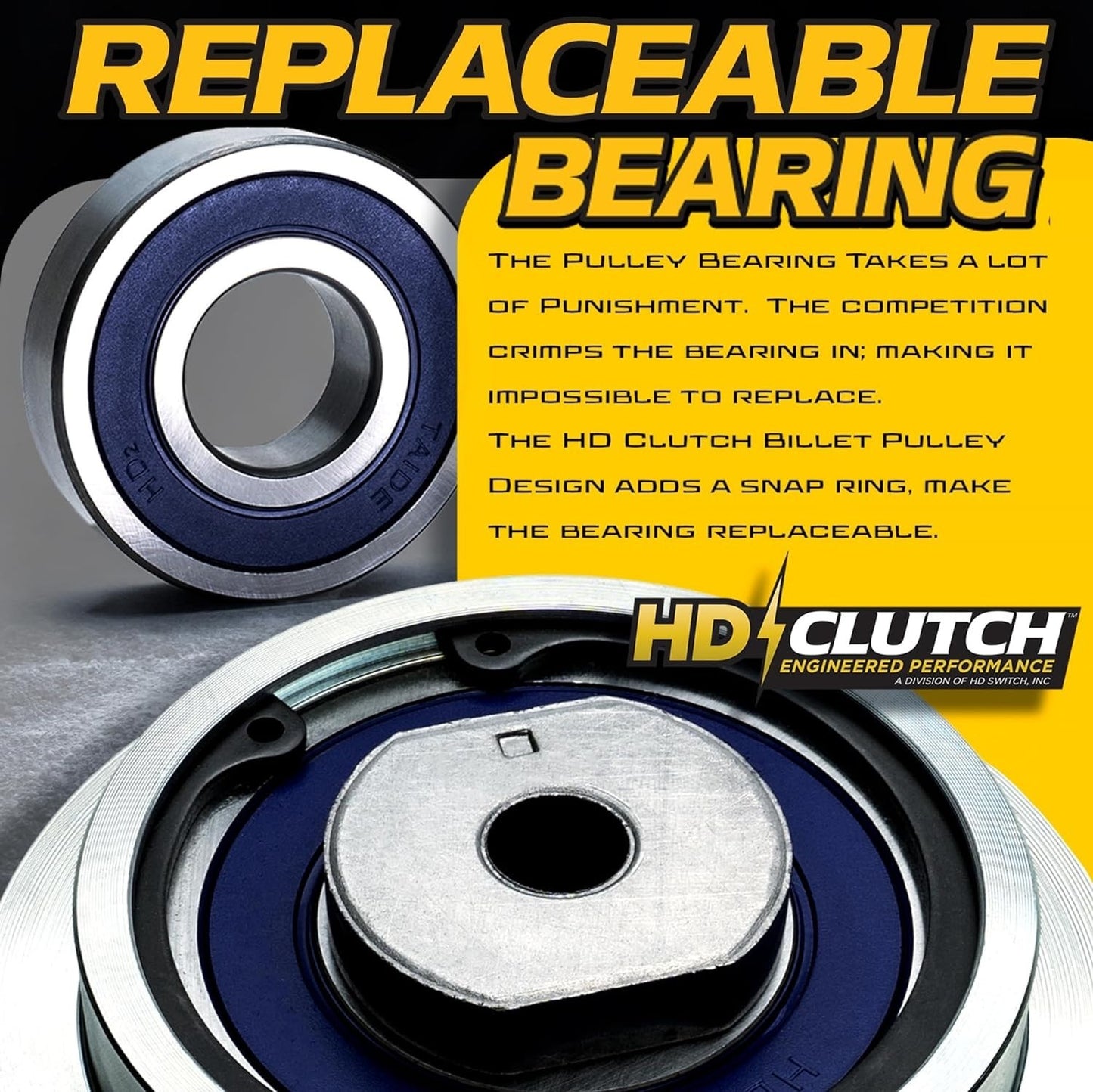 HiTorque 130ftlb (OEM 105) BIGBearing Blade PTO Clutch for John Deere D140 D150