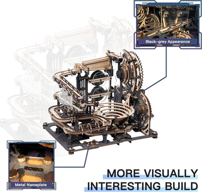 ROBOTIME 3D Wooden Puzzles Marble Run Link Pack LGA01 Connector Kit for Adults