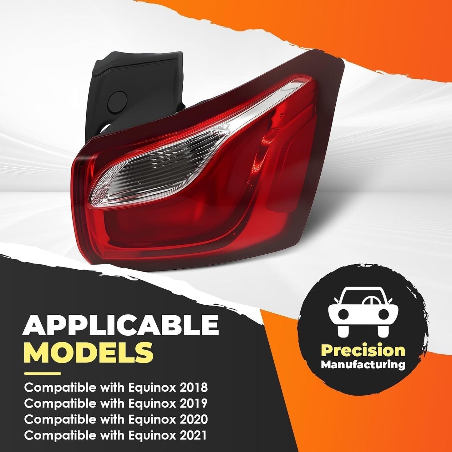 Passenger Side Tail Light Assembly Compatible with 2018-2021 Equinox Premier