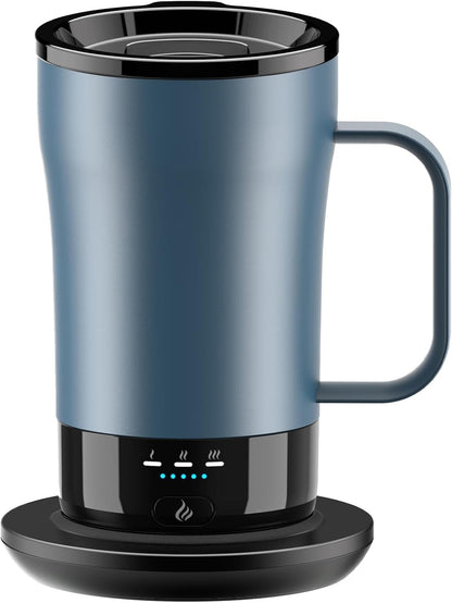 Self-Heating Coffee Mug, 14Oz Heated Coffee Mug - Rechargeable Temperature Contr
