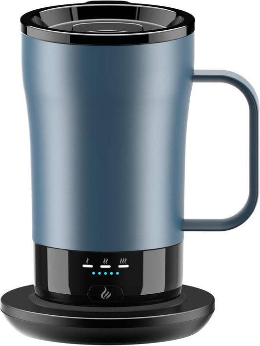 Self-Heating Coffee Mug, 14Oz Heated Coffee Mug - Rechargeable Temperature Contr