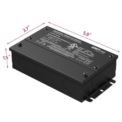 EMITEVER Dimmable Led Driver, 2 Packs 30W AC 110V-277V to DC 24V Transformer,