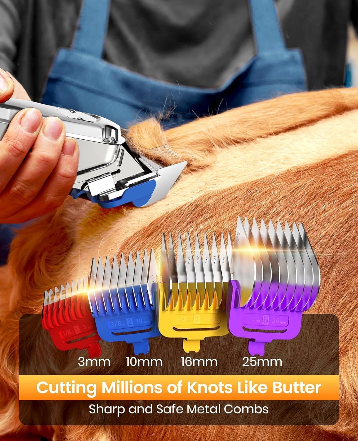 oneisall Dog Clippers for Grooming Thick Hair Professional,Cordless/Low Noise