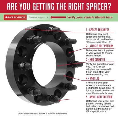 Coyote Accessories® 8180-8180H-C - 8 on 180mm 1.50 Inch Thick 124.1mm