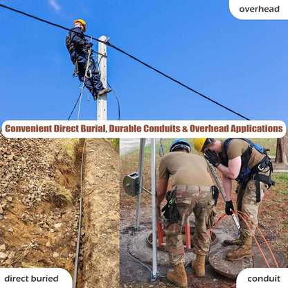 330ft/100m 5.0mm Industrial TPU OM4 Fiber LC /PC -LC/PC Outdoor Armored Fiber