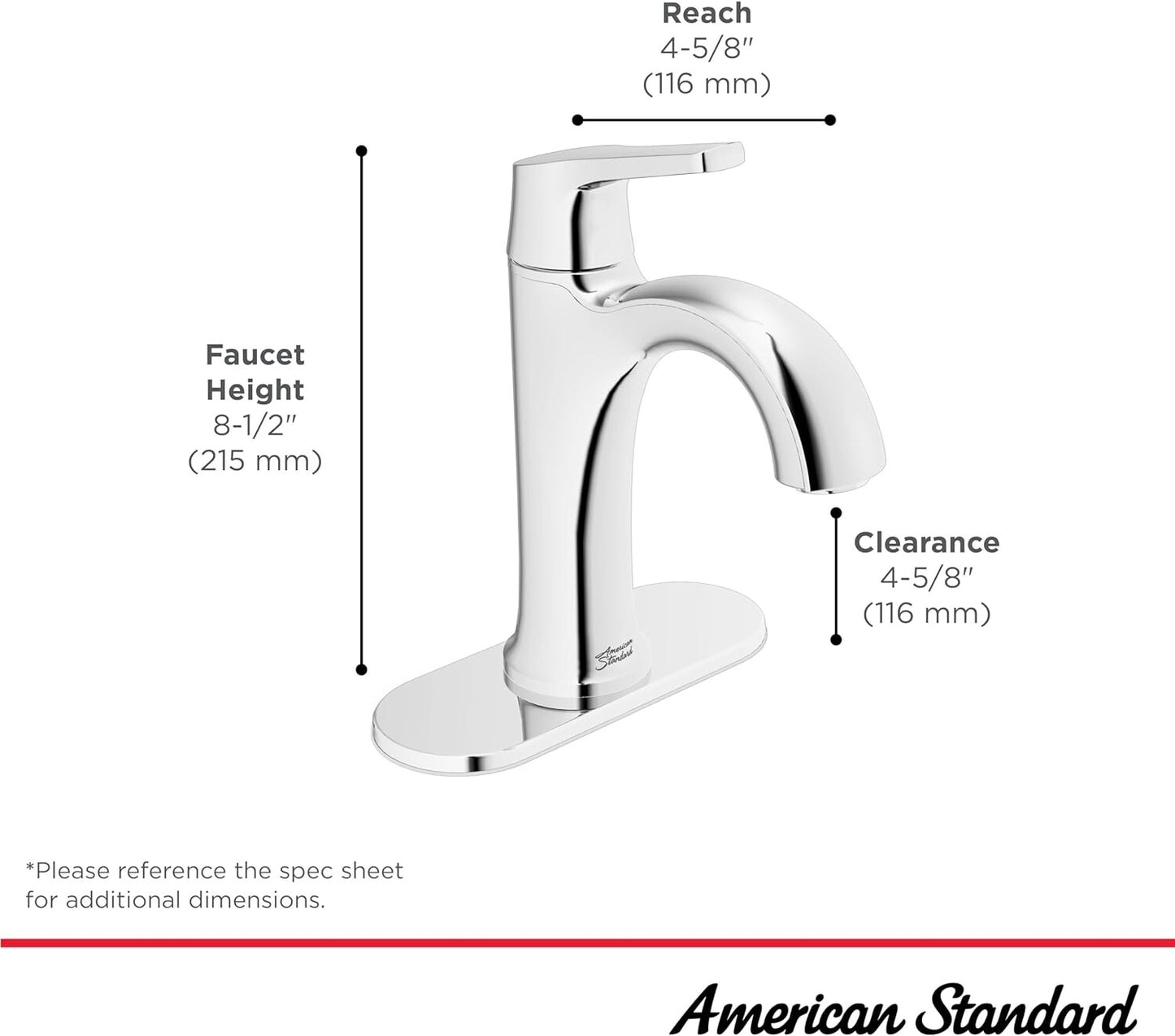 American Standard 7429101.002, Becklow Single-Handle Bathroom Faucet , Chrome