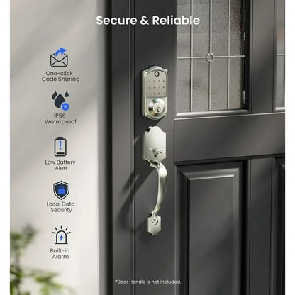 Veise Fingerprint Smart Door Lock, App Control, 7-in-1 Keyless Entry, Auto Lock,