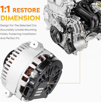 New Alternator for Mercruiser Model 350 Mag MPI, 4.3L EFI, 454 Mag Bravo