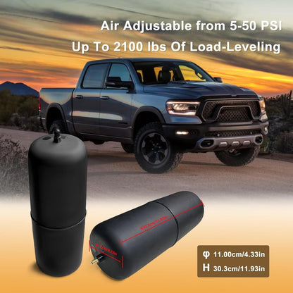 Air Helper Spring Bags Suspension Kit Compatible with 2009-2024 Ram 150.1pack