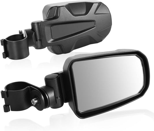 Auto Dynasty UTV Side Mirrors Convex Rear View Anti-Glare 360 Degrees Rotated