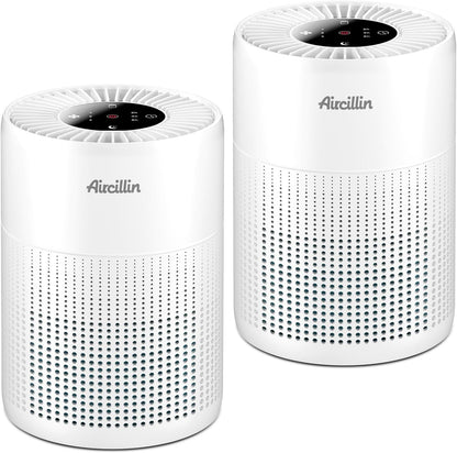 2 Pack Air Purifiers for Bedroom H13 True HEPA Air Filter Cleaner, Odor Eliminat