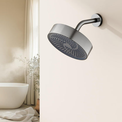 AULEEND high pressure shower head with Anti Clog Rubber Jets-Adjustable 7.87in