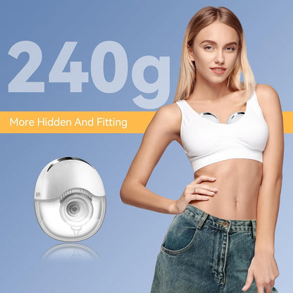 Hands Free Breast Pump Wearable MY-375 - Strong Suction, Low Noise, Wearable Bre