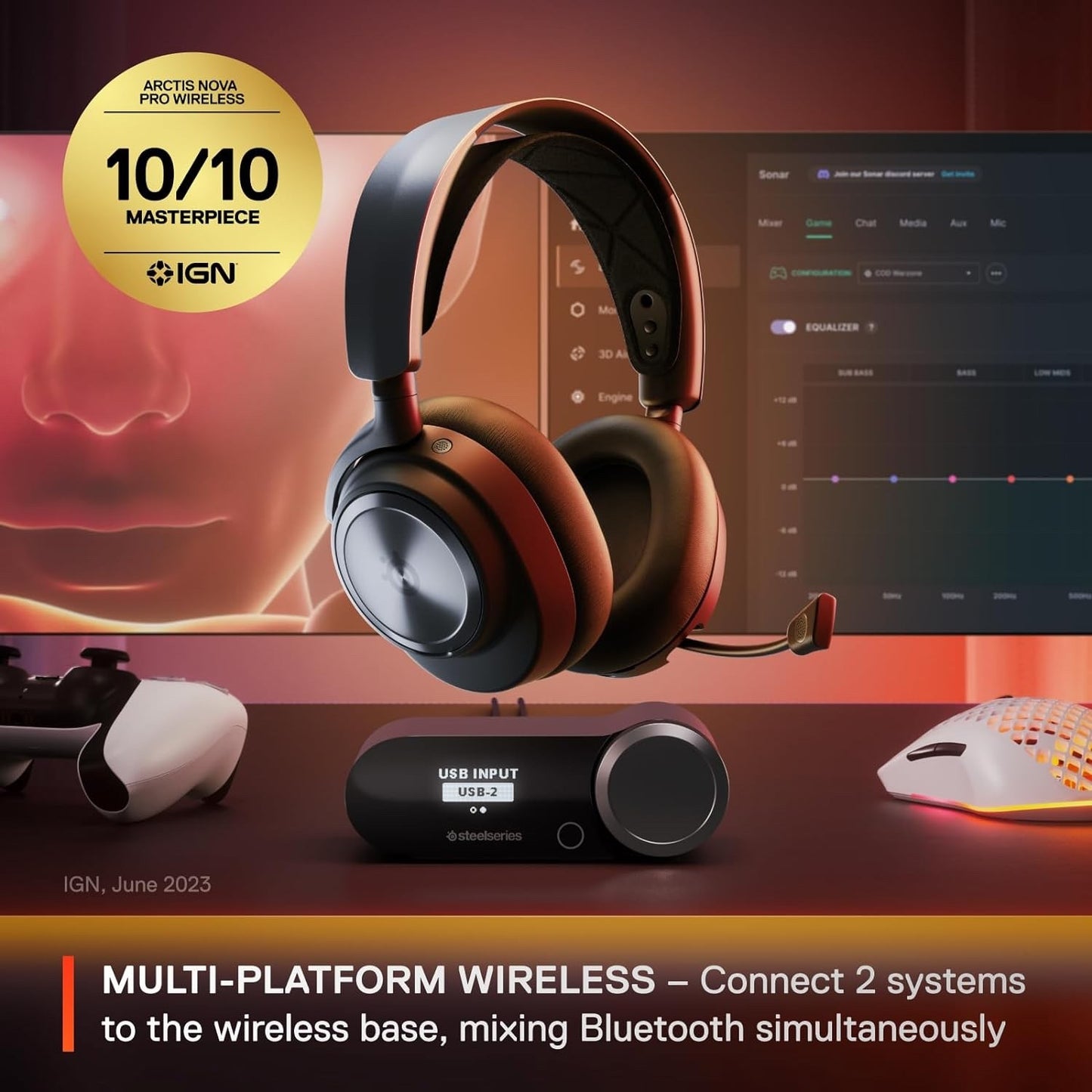 SteelSeries Arctis Nova Pro Wireless Multi-System Gaming Headset - Premium