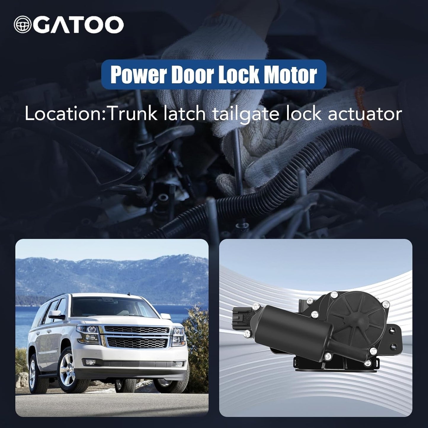 Rear Gate Trunk Latch Tailgate Actuator Fit for Chevy Tahoe Suburban 1500 2500