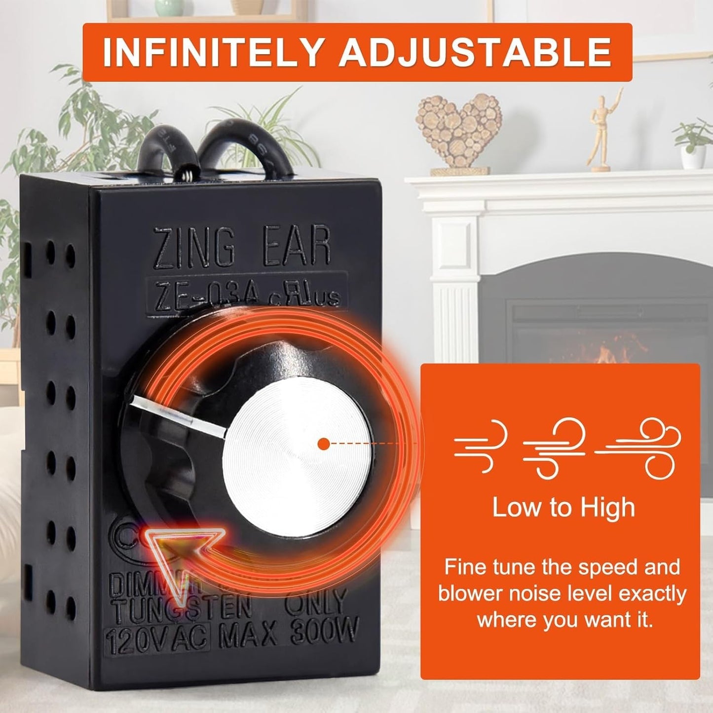 Adviace Fireplace Fan Kit for Regency Wood & Gas Stove, 910-157/P Blower Kit