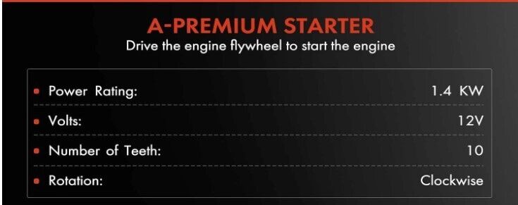 A-Premium Starter Motor Compatible with Ford F-150 1999 2000 2001 2002 2003 2005