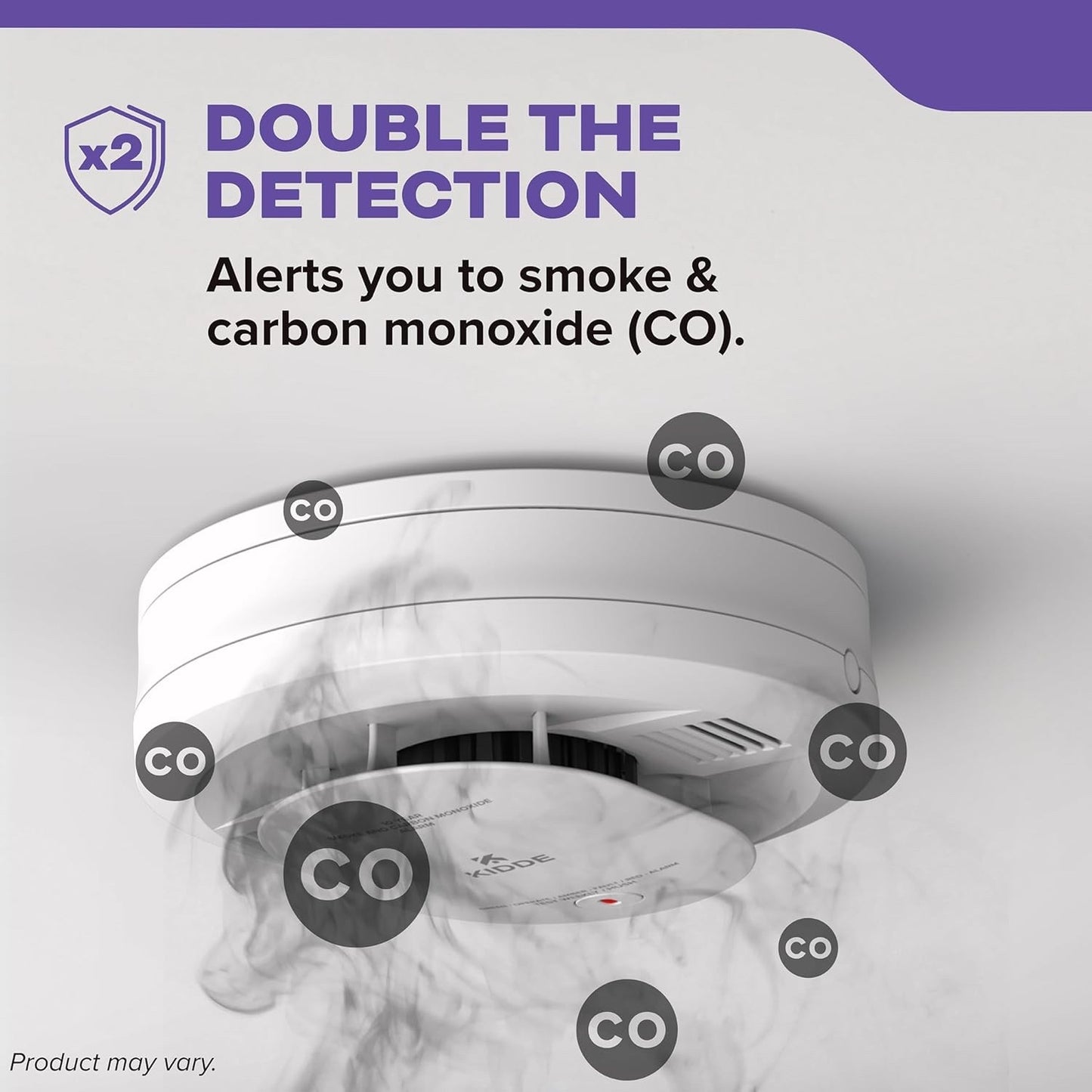 Kidde Smoke & Carbon Monoxide Detector, AA Battery Powered, LED.4 Pack